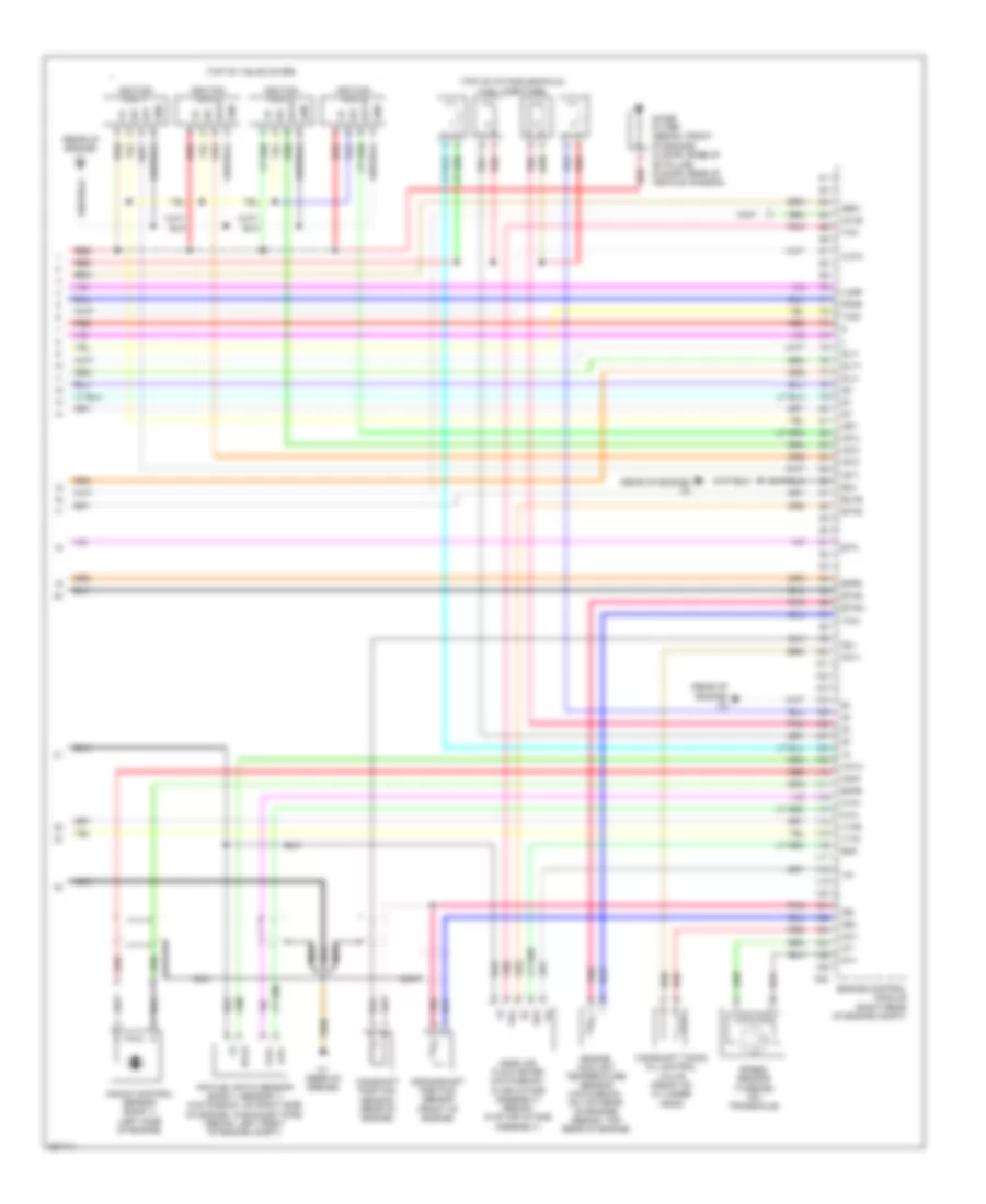 1.5L, Engine Performance Wiring Diagram (4 of 4) for Toyota Yaris 2007