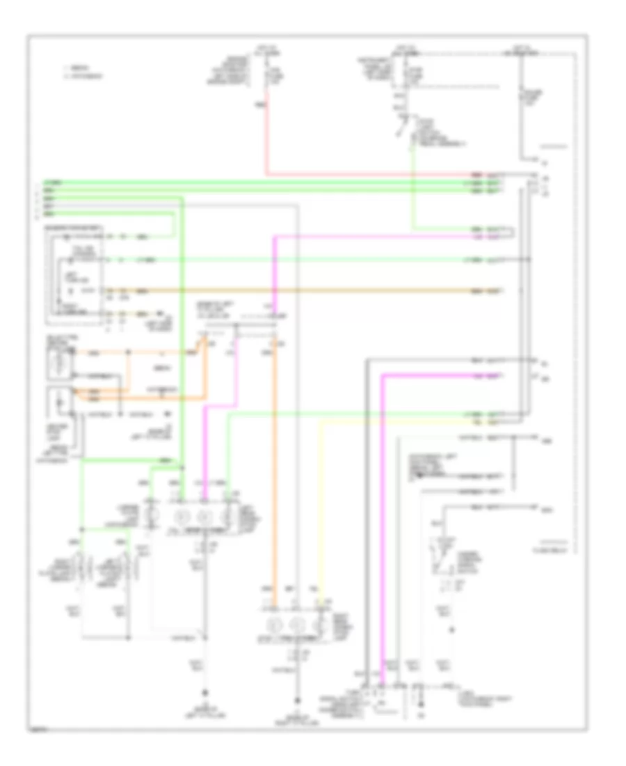 Exterior Lamps Wiring Diagram (2 of 2) for Toyota Yaris 2007