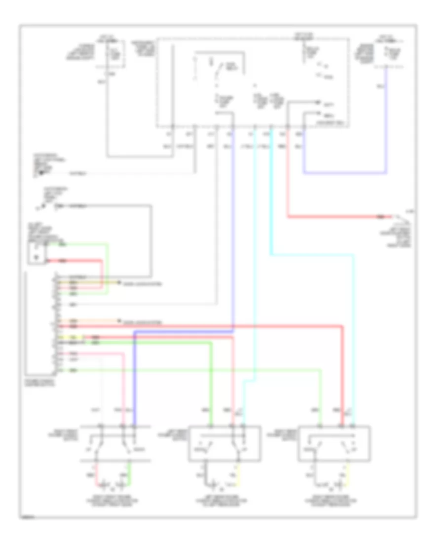 Power Windows Wiring Diagram with Rear Power Windows for Toyota Yaris 2007