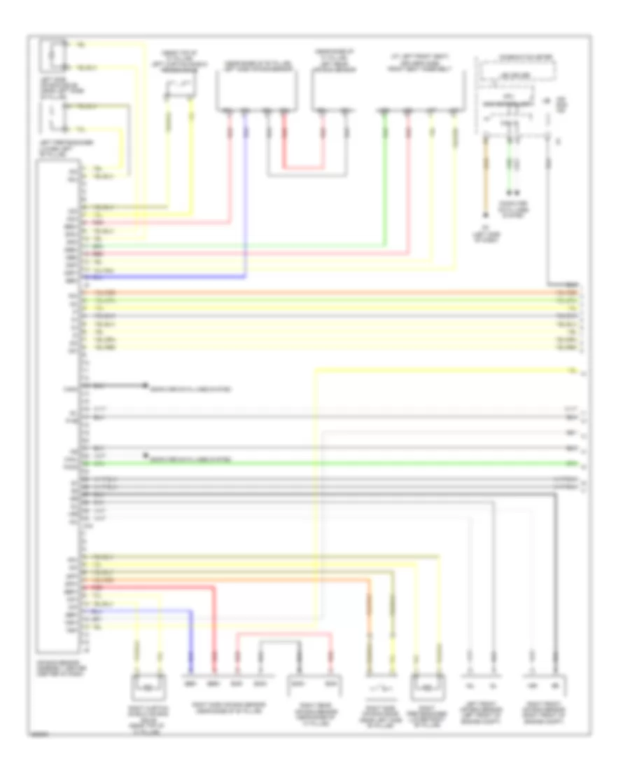 Supplemental Restraints Wiring Diagram 1 of 2 for Toyota Yaris 2007