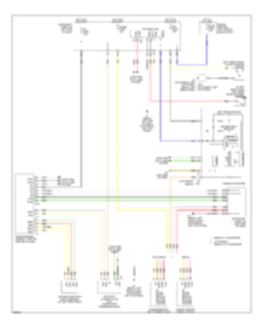 Warning Systems Wiring Diagram for Toyota Yaris 2007