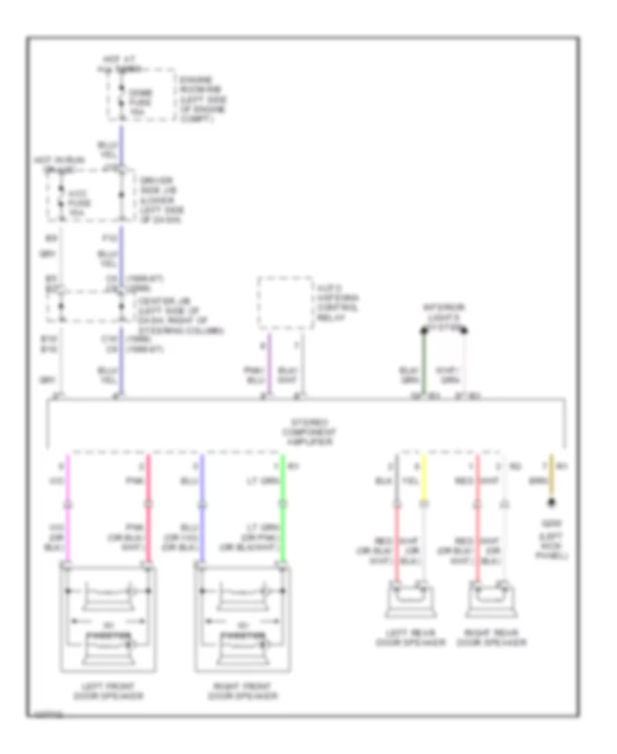 Radio Wiring Diagrams for Toyota 4Runner SR5 1996