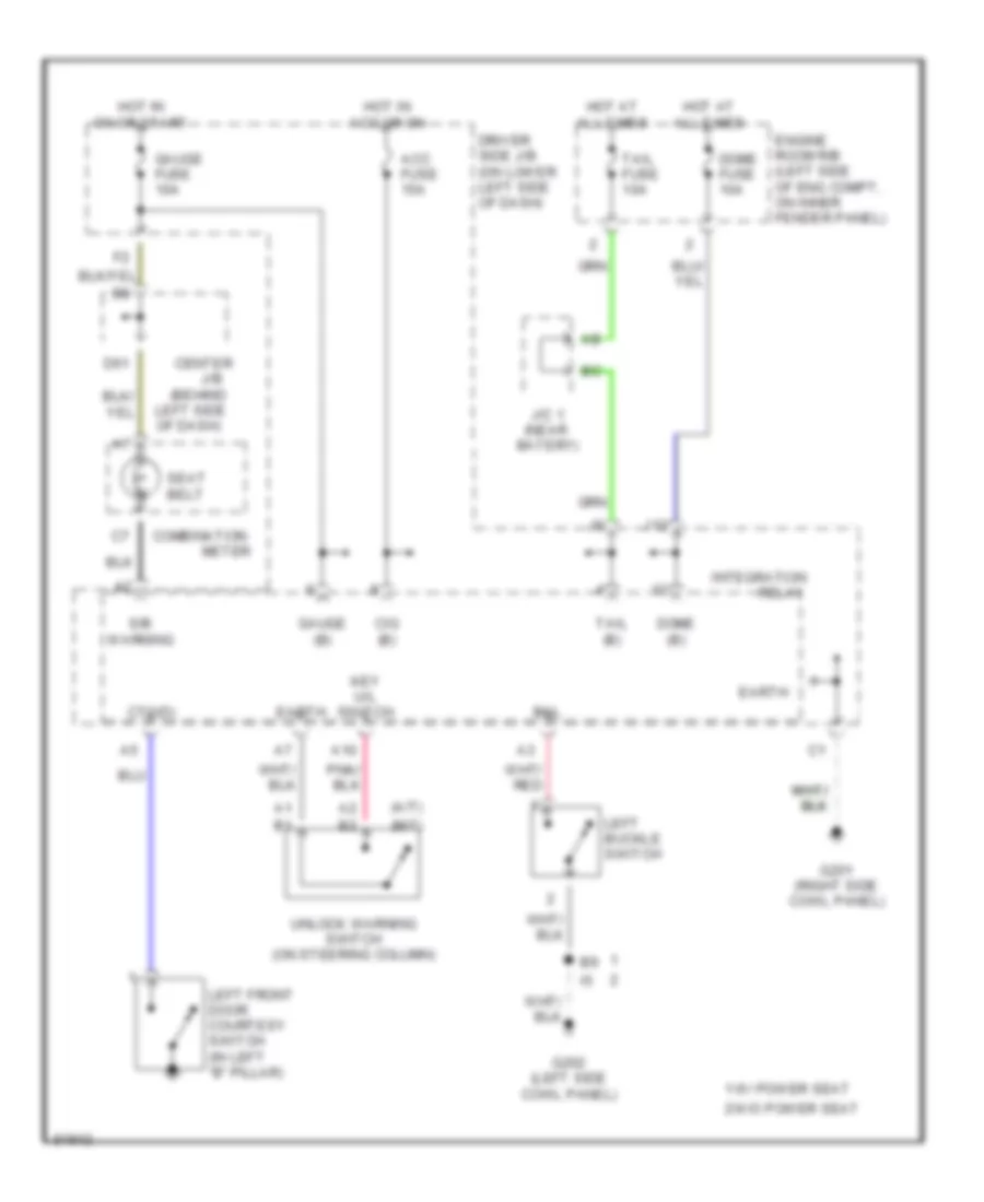 Warning System Wiring Diagrams for Toyota 4Runner SR5 1996