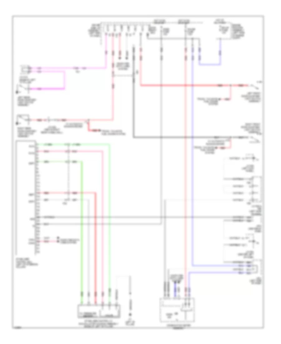 Electronic Suspension Wiring Diagram for Toyota 4Runner SR5 2014