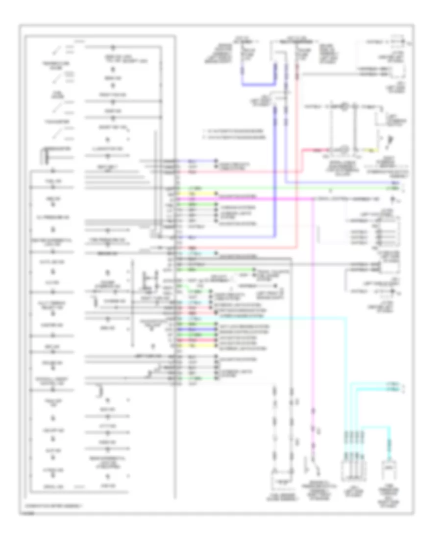 Instrument Cluster Wiring Diagram 1 of 2 for Toyota 4Runner SR5 2014