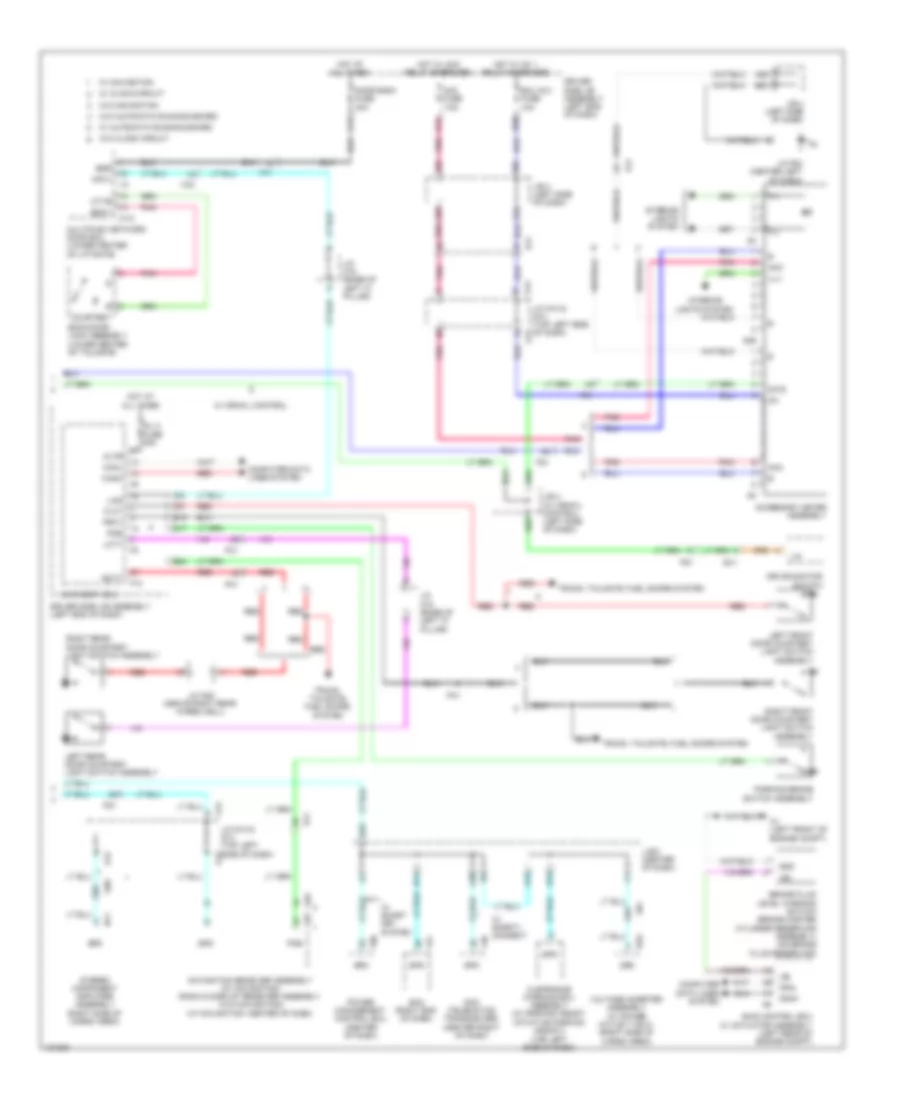 Instrument Cluster Wiring Diagram 2 of 2 for Toyota 4Runner SR5 2014