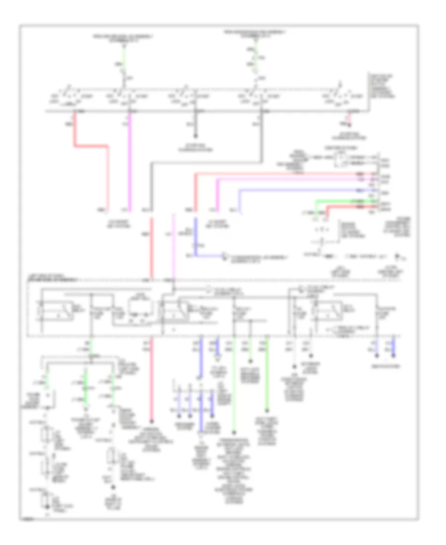 Power Distribution Wiring Diagram (2 of 4) for Toyota 4Runner SR5 2014
