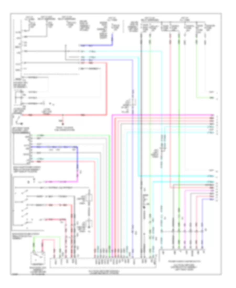 Power Windows Wiring Diagram 1 of 2 for Toyota 4Runner SR5 2014
