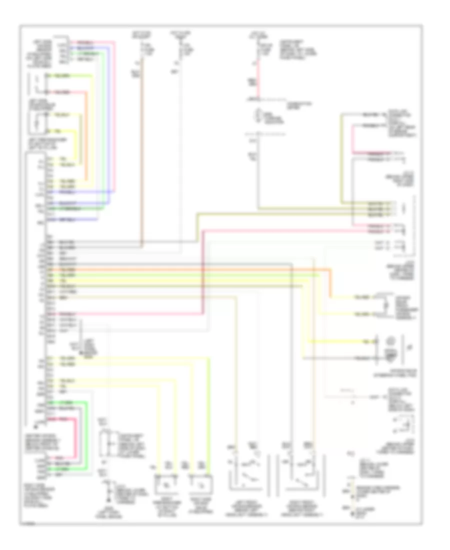 Supplemental Restraint Wiring Diagram for Toyota Corolla LE 1999