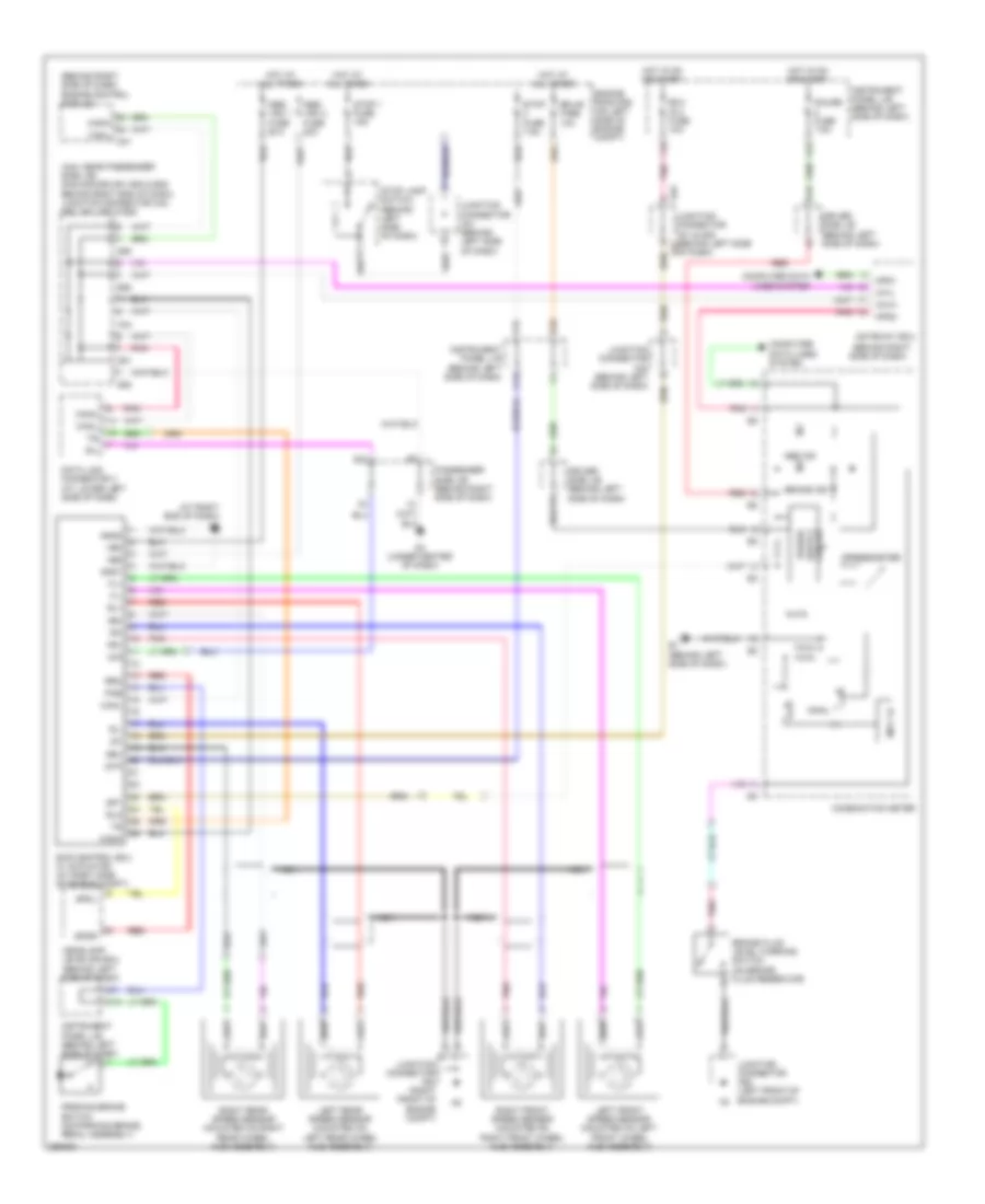 Anti lock Brakes Wiring Diagram without VSC for Toyota Avalon Touring 2007