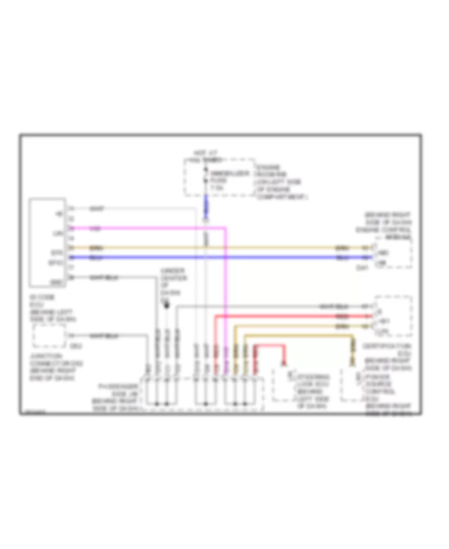 Immobilizer Wiring Diagram with Smart Key System for Toyota Avalon Touring 2007