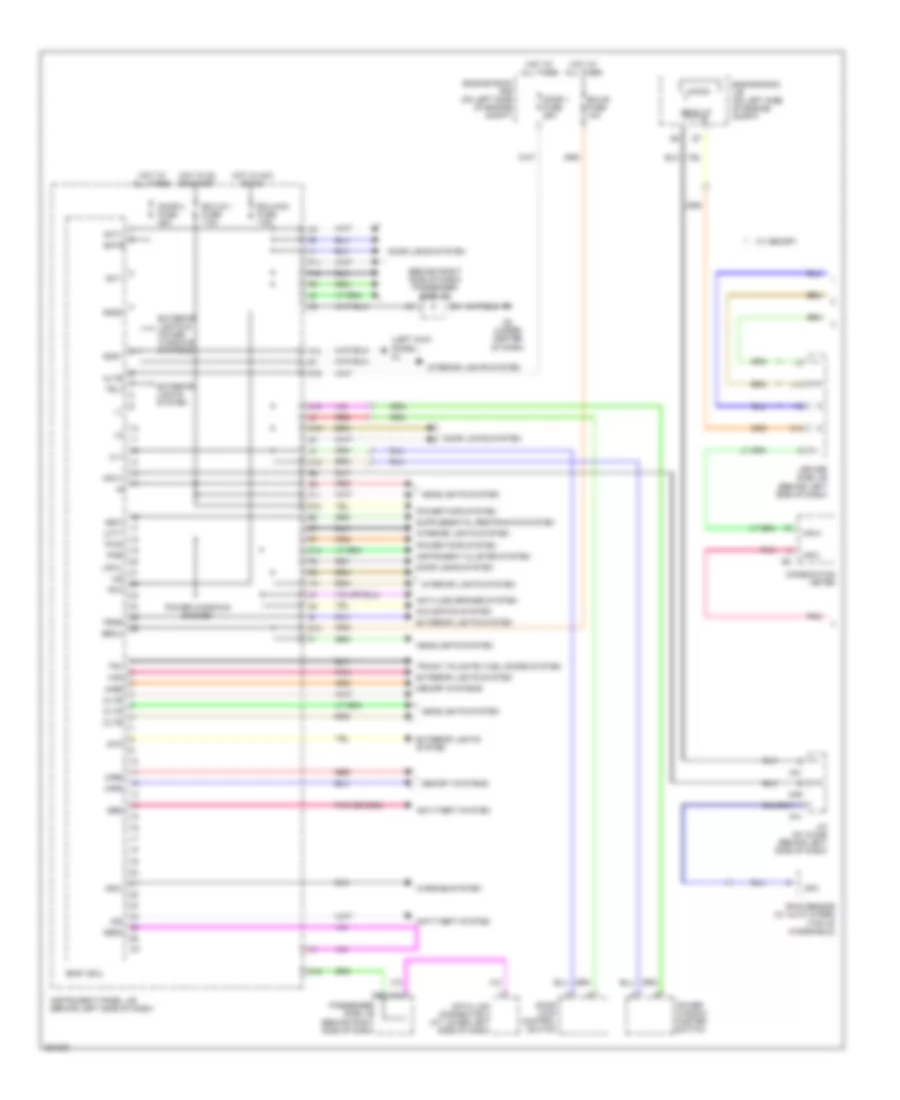 Body Control Modules Wiring Diagram 1 of 2 for Toyota Avalon Touring 2007