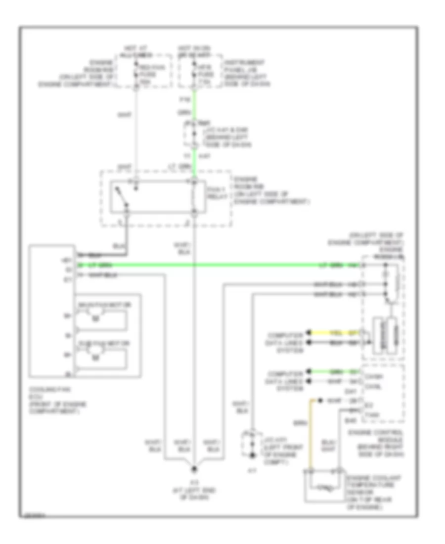 Cooling Fan Wiring Diagram for Toyota Avalon Touring 2007