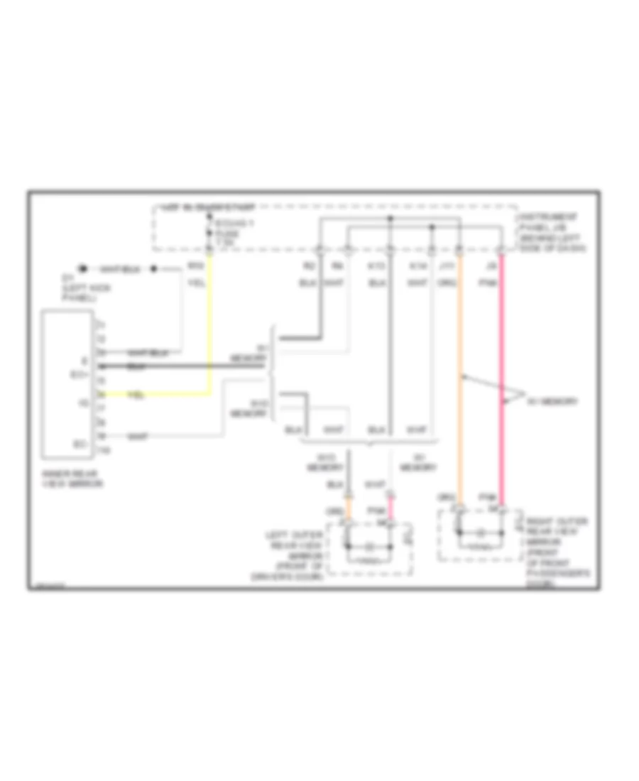 Electrochromic Mirror Wiring Diagram for Toyota Avalon Touring 2007