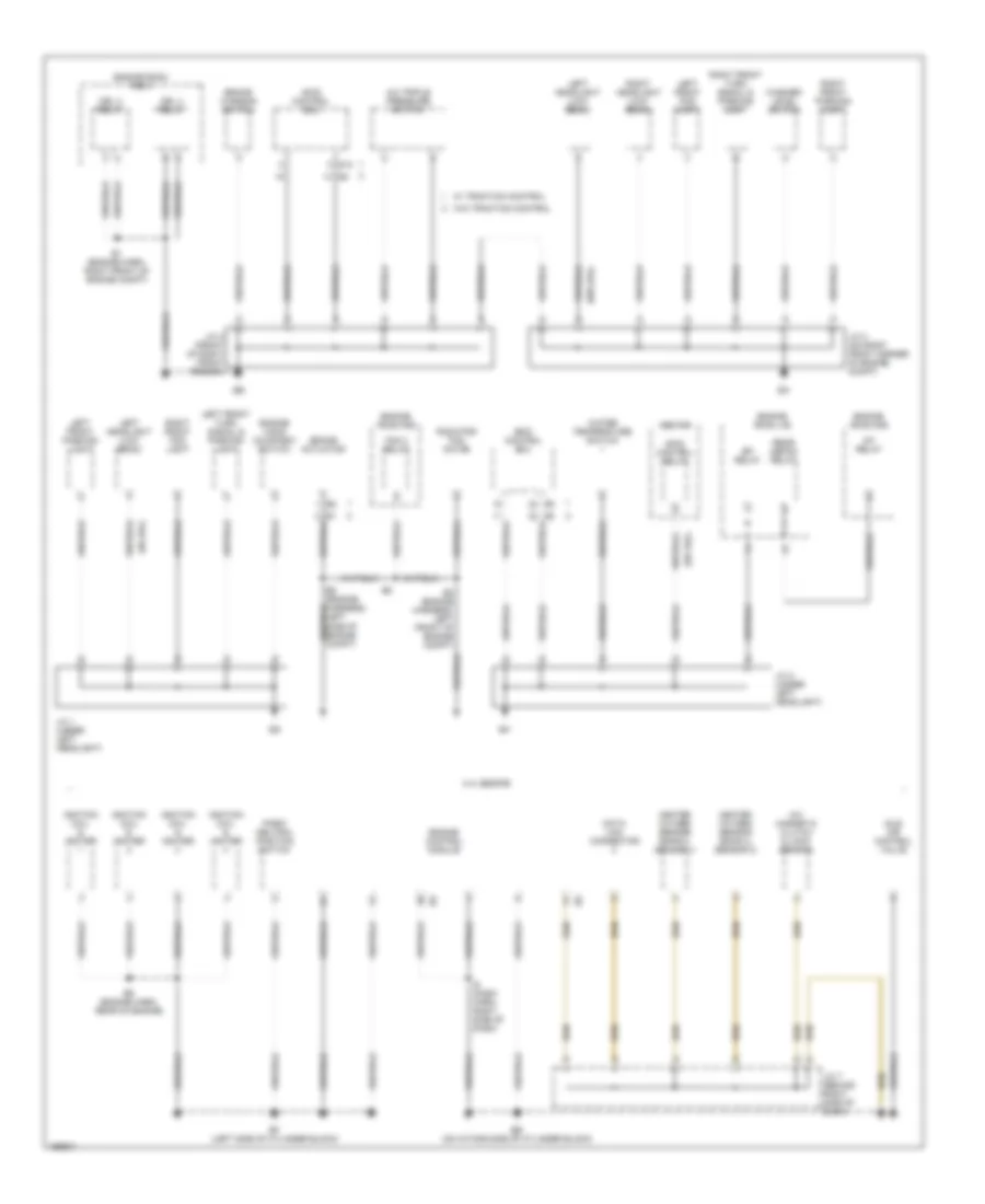 Ground Distribution Wiring Diagram 1 of 4 for Toyota Highlander Limited 2003