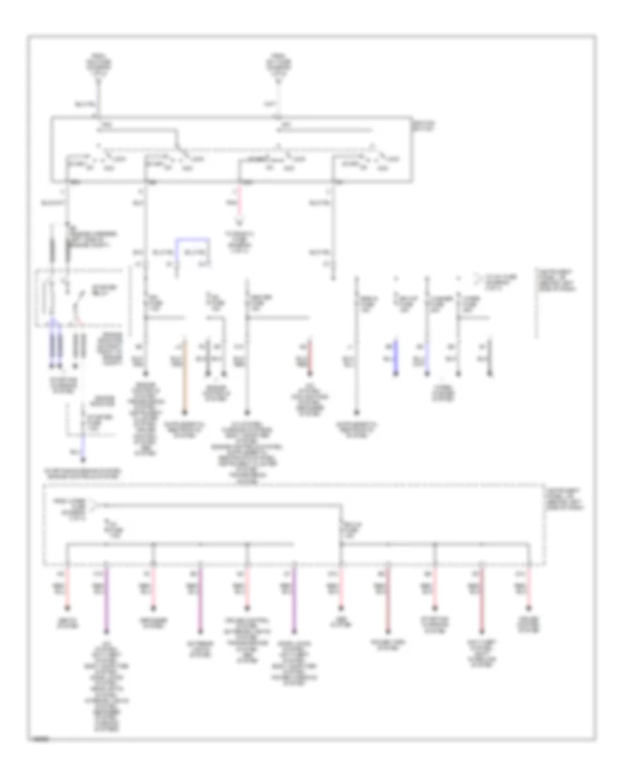 Power Distribution Wiring Diagram (3 of 4) for Toyota Highlander Limited 2003