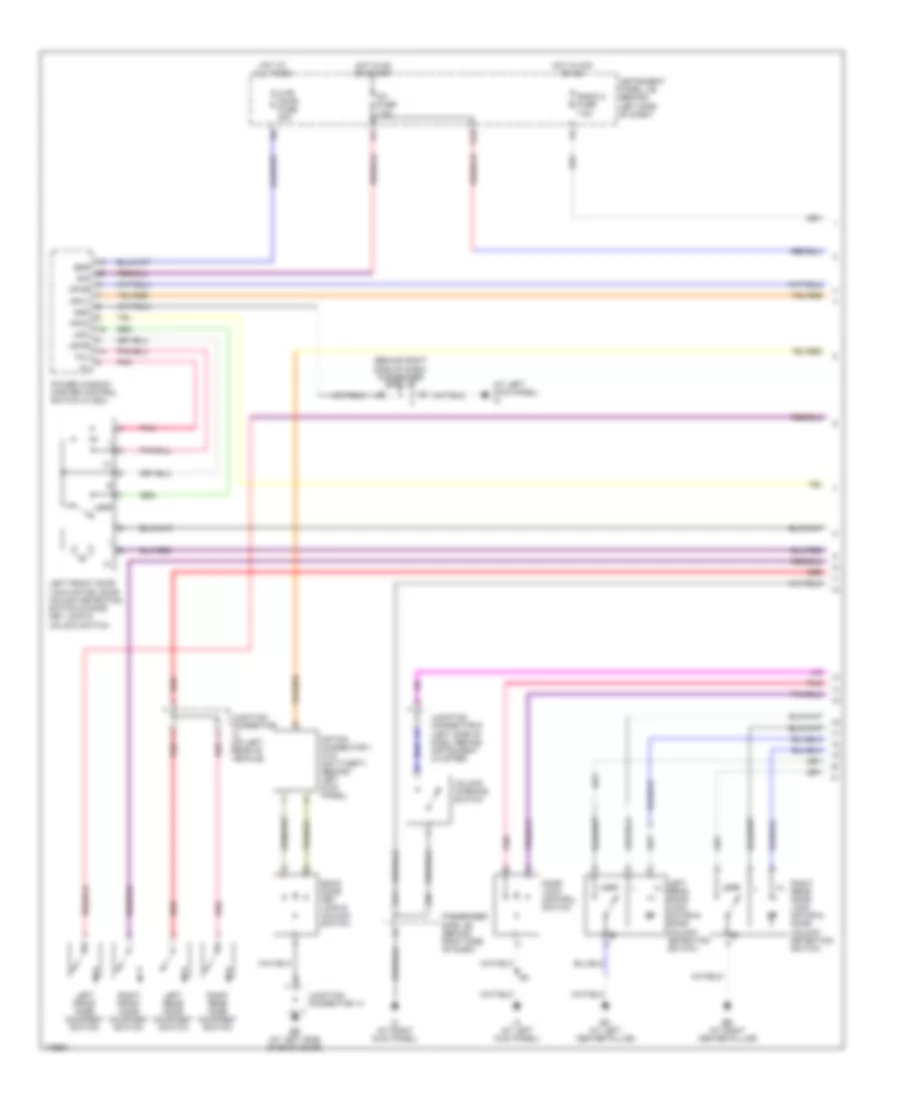 Power Door Locks Wiring Diagram, without Keyless Entry (1 of 2) for Toyota Highlander Limited 2003