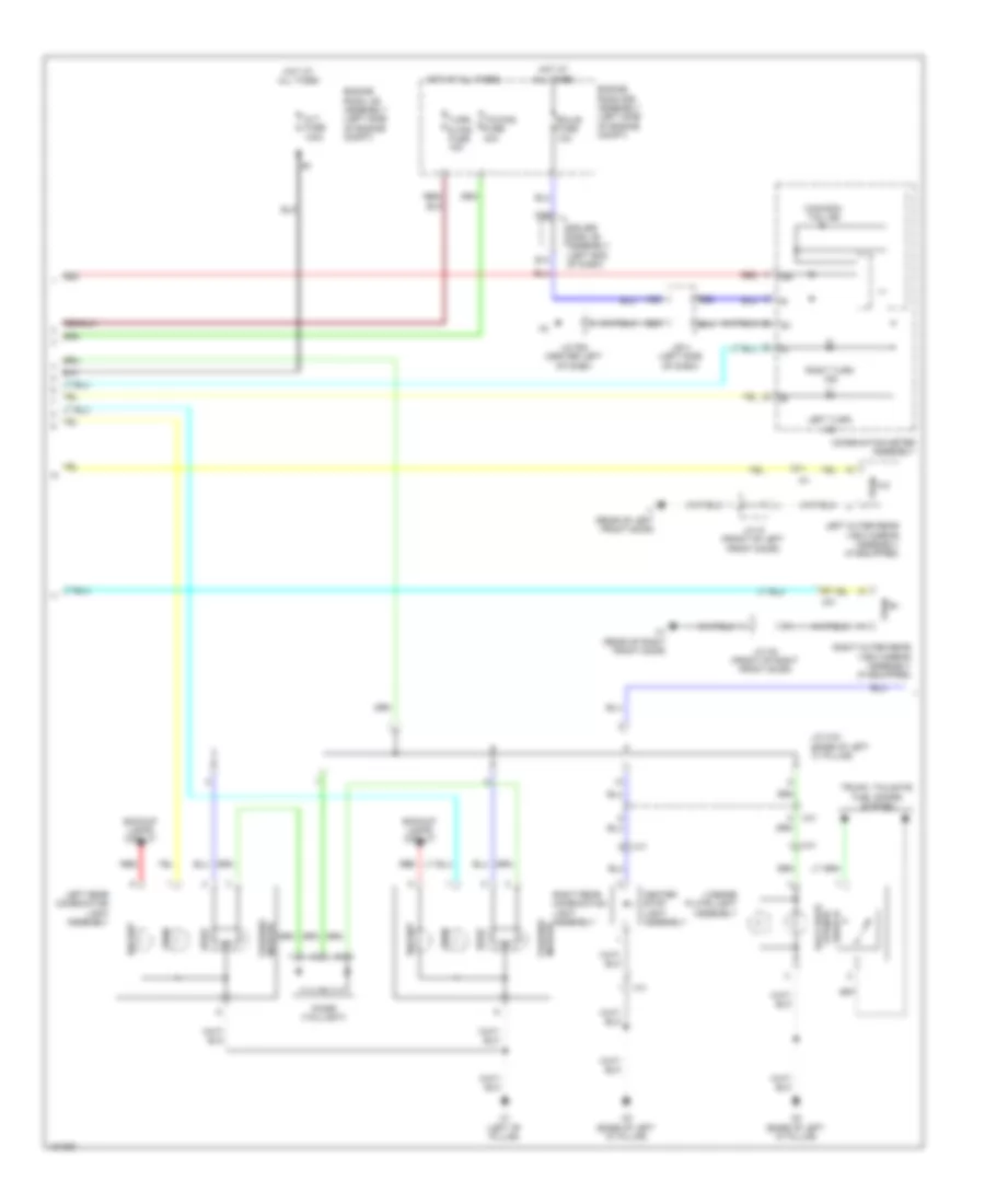 Exterior Lamps Wiring Diagram (2 of 3) for Toyota 4Runner Trail 2014