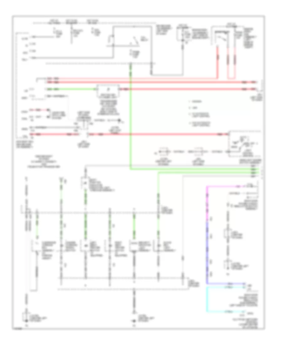 Instrument Illumination Wiring Diagram (1 of 2) for Toyota 4Runner Trail 2014