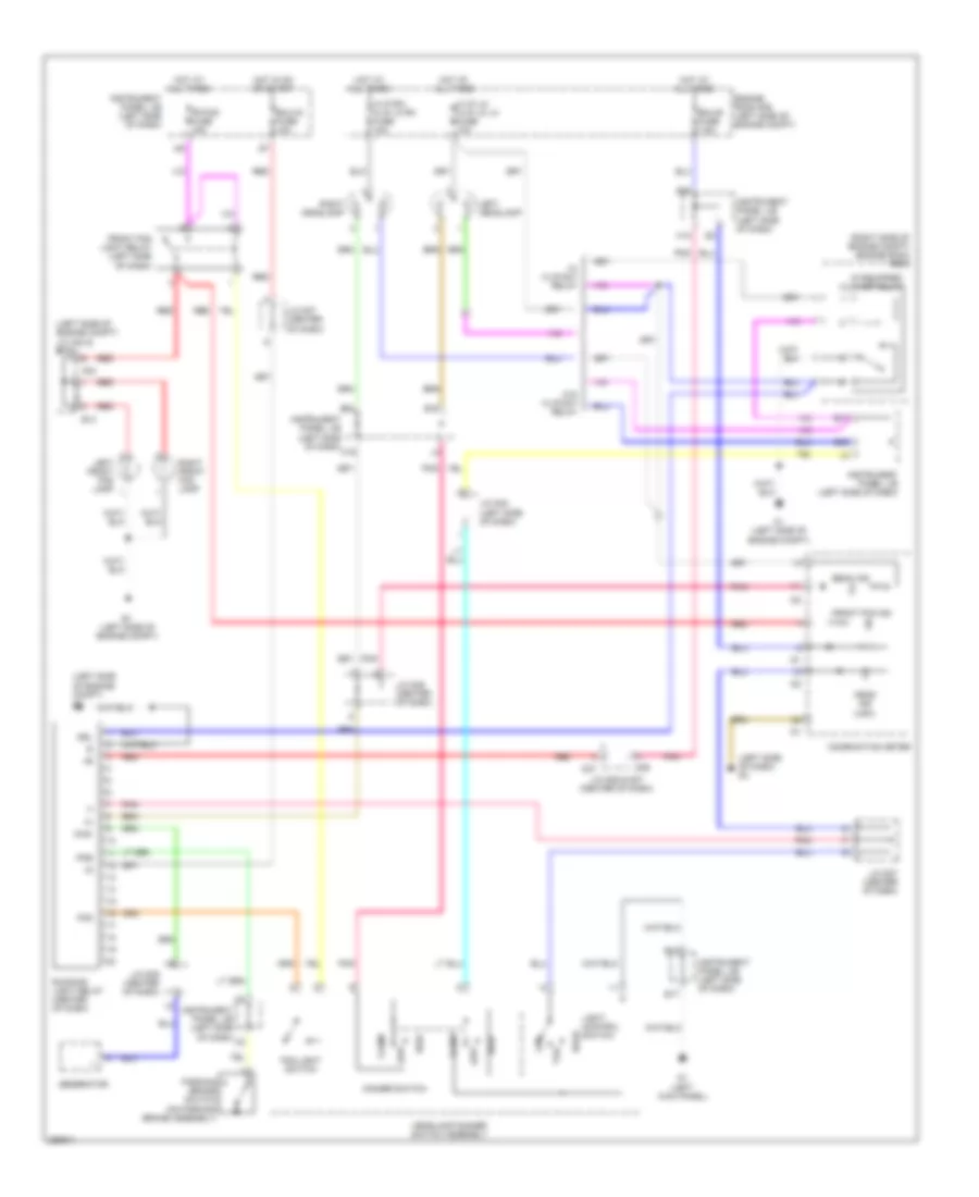 Headlights Wiring Diagram Hatchback for Toyota Yaris S 2007