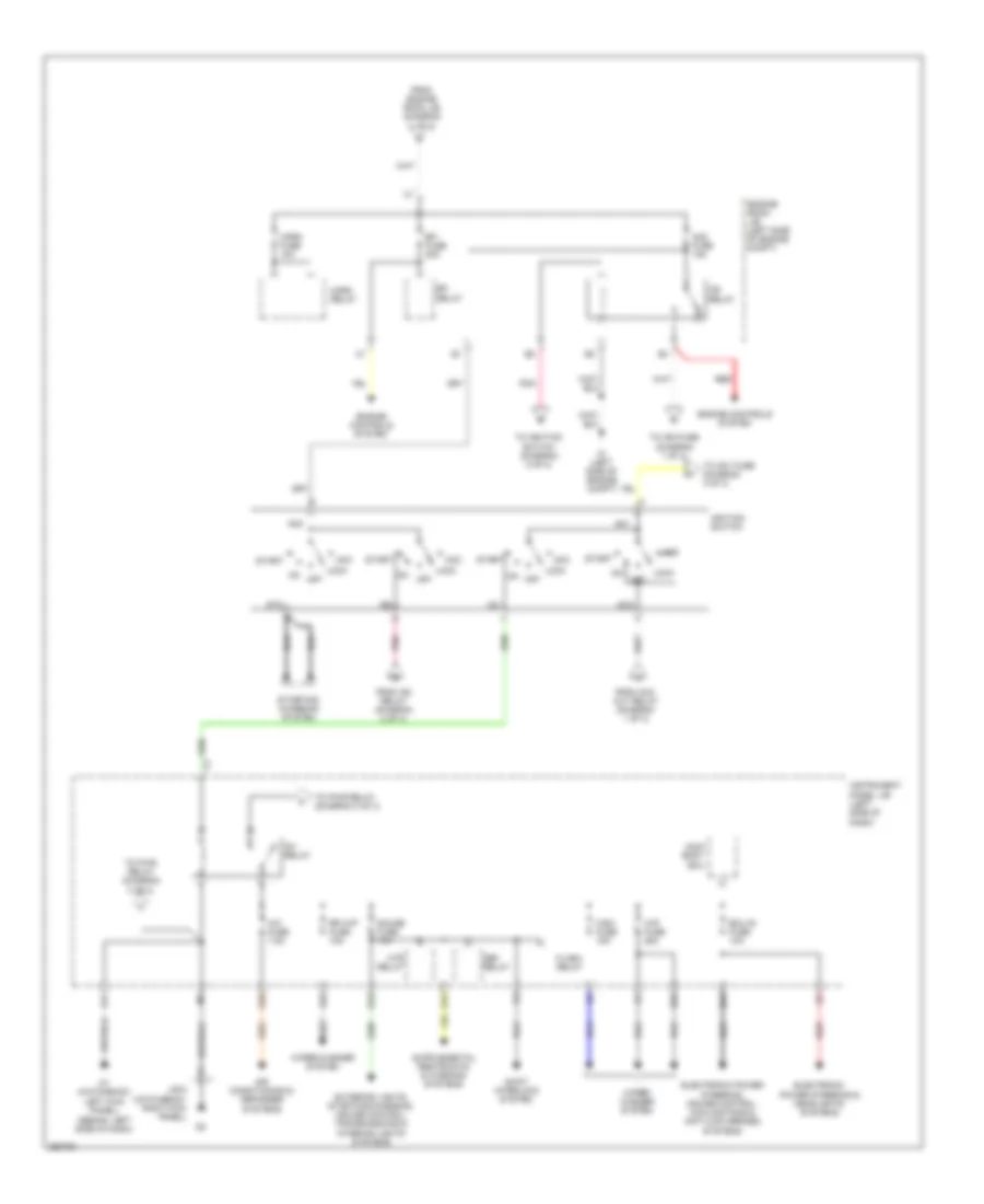 Power Distribution Wiring Diagram 2 of 3 for Toyota Yaris S 2007