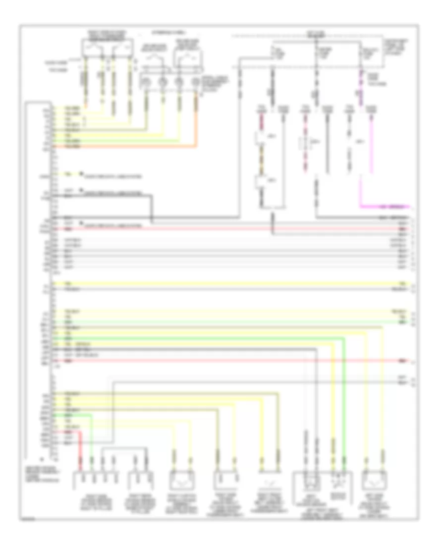 Supplemental Restraints Wiring Diagram 1 of 2 for Toyota Corolla 2009