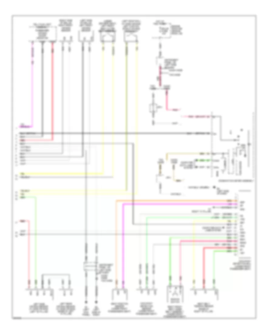Supplemental Restraints Wiring Diagram 2 of 2 for Toyota Corolla 2009