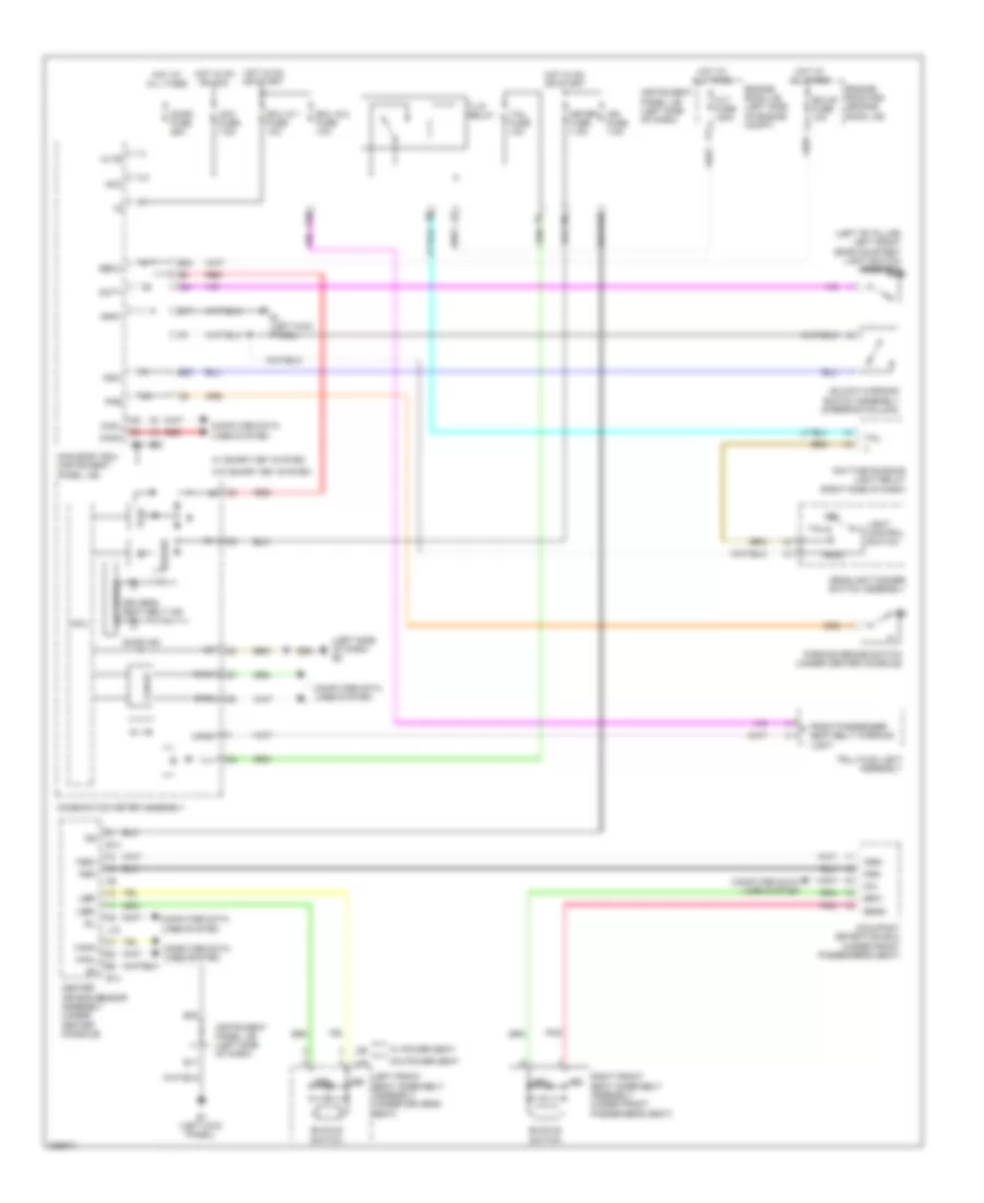 Chime Wiring Diagram NUMMI Made for Toyota Corolla 2009