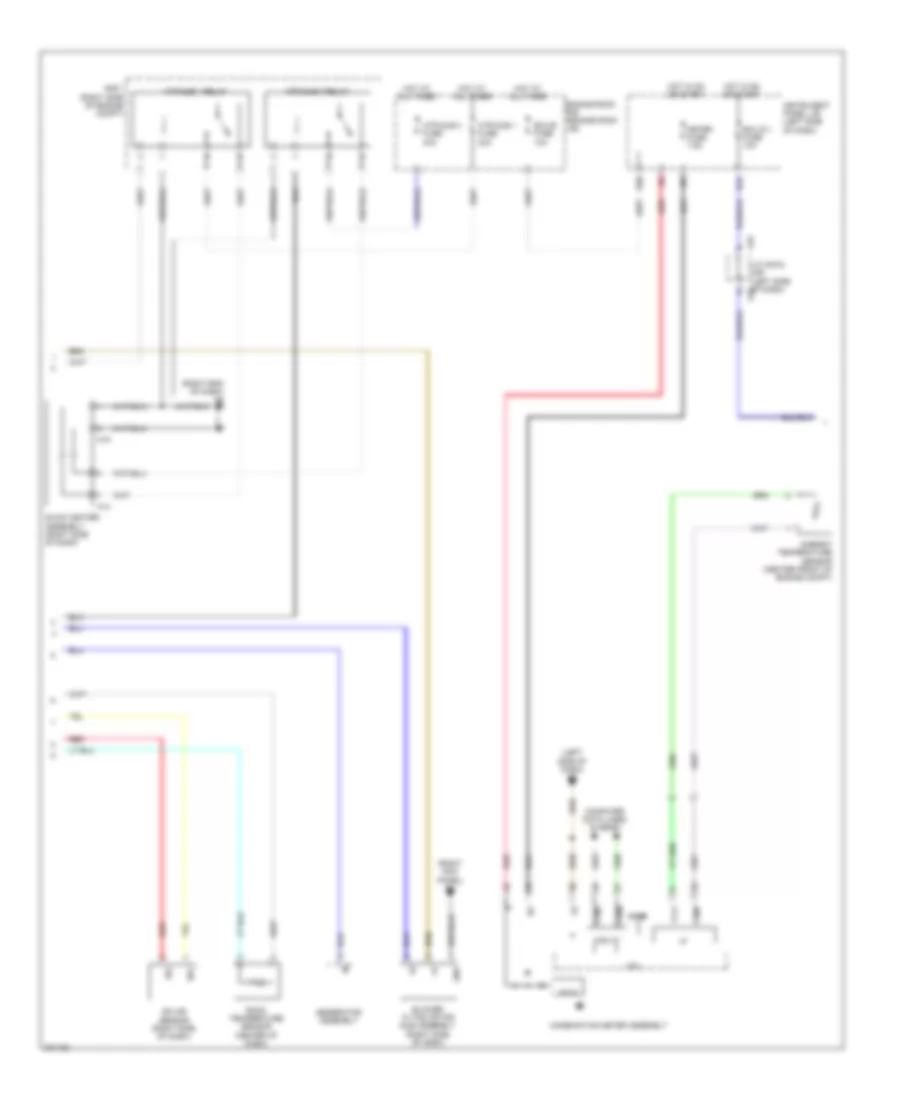 2.4L, Automatic AC Wiring Diagram, NUMMI Made (2 of 3) for Toyota Corolla 2009