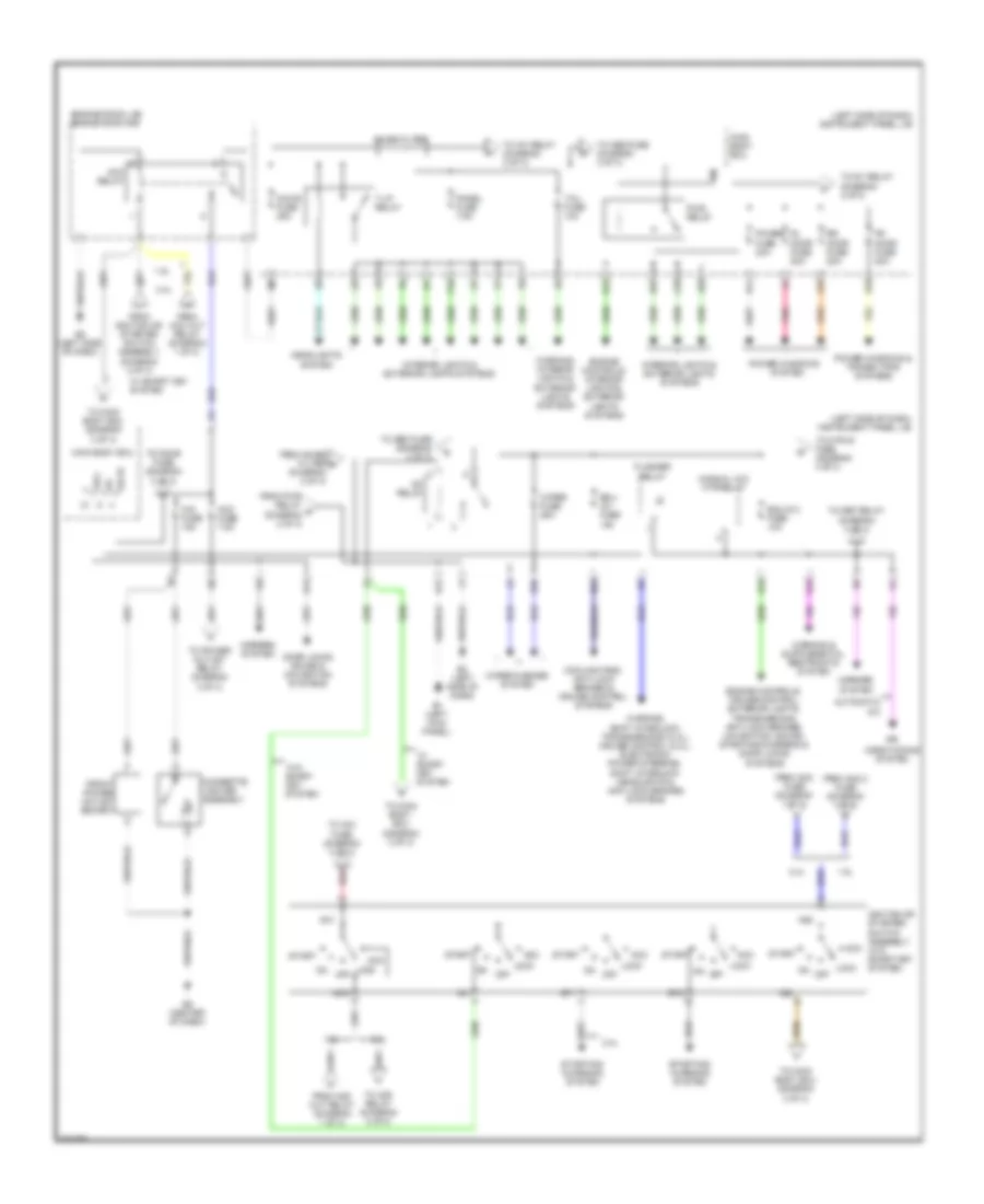 Power Distribution Wiring Diagram, NUMMI Made (2 of 3) for Toyota Corolla 2009