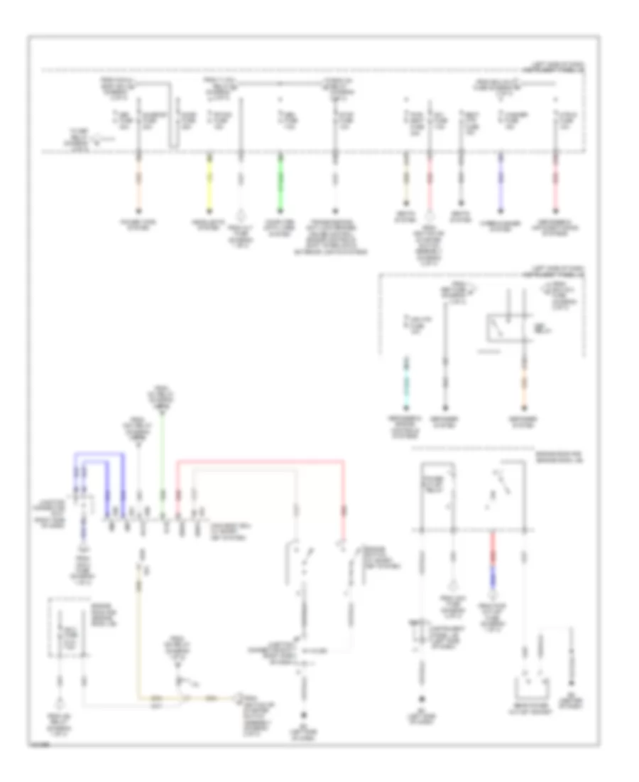 Power Distribution Wiring Diagram NUMMI Made 3 of 3 for Toyota Corolla 2009