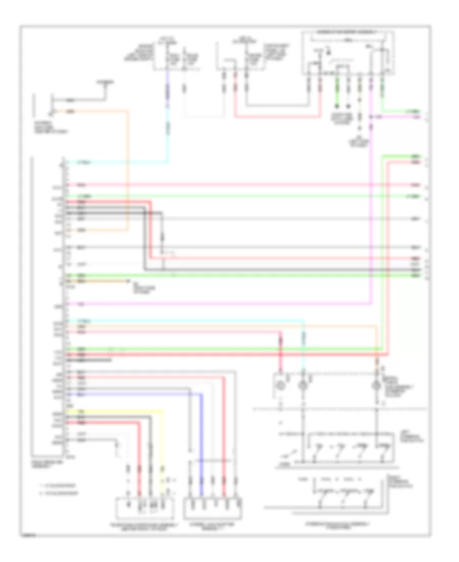 Radio Wiring Diagram NUMMI Made with Separate Amplifier 1 of 2 for Toyota Corolla 2009