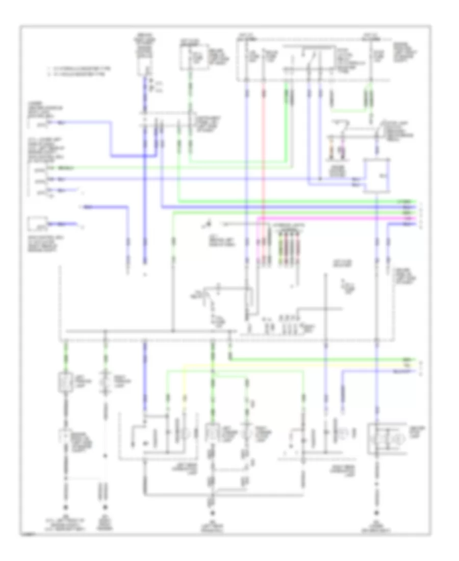 Exterior Lamps Wiring Diagram, with Trailer Tow (1 of 3) for Toyota Tacoma PreRunner 2011