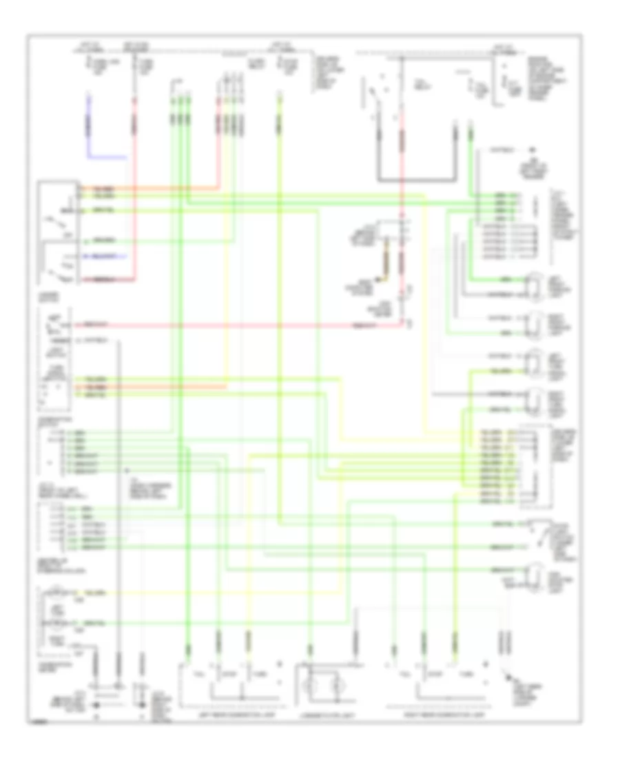 Exterior Lamps Wiring Diagram for Toyota 4Runner Limited 2002