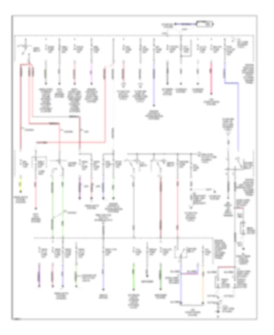 Power Distribution Wiring Diagram 1 of 2 for Toyota 4Runner Limited 2002