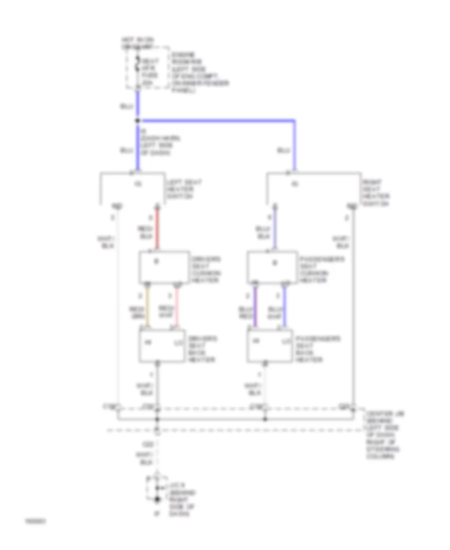 Heated Seats Wiring Diagram for Toyota 4Runner Limited 2002