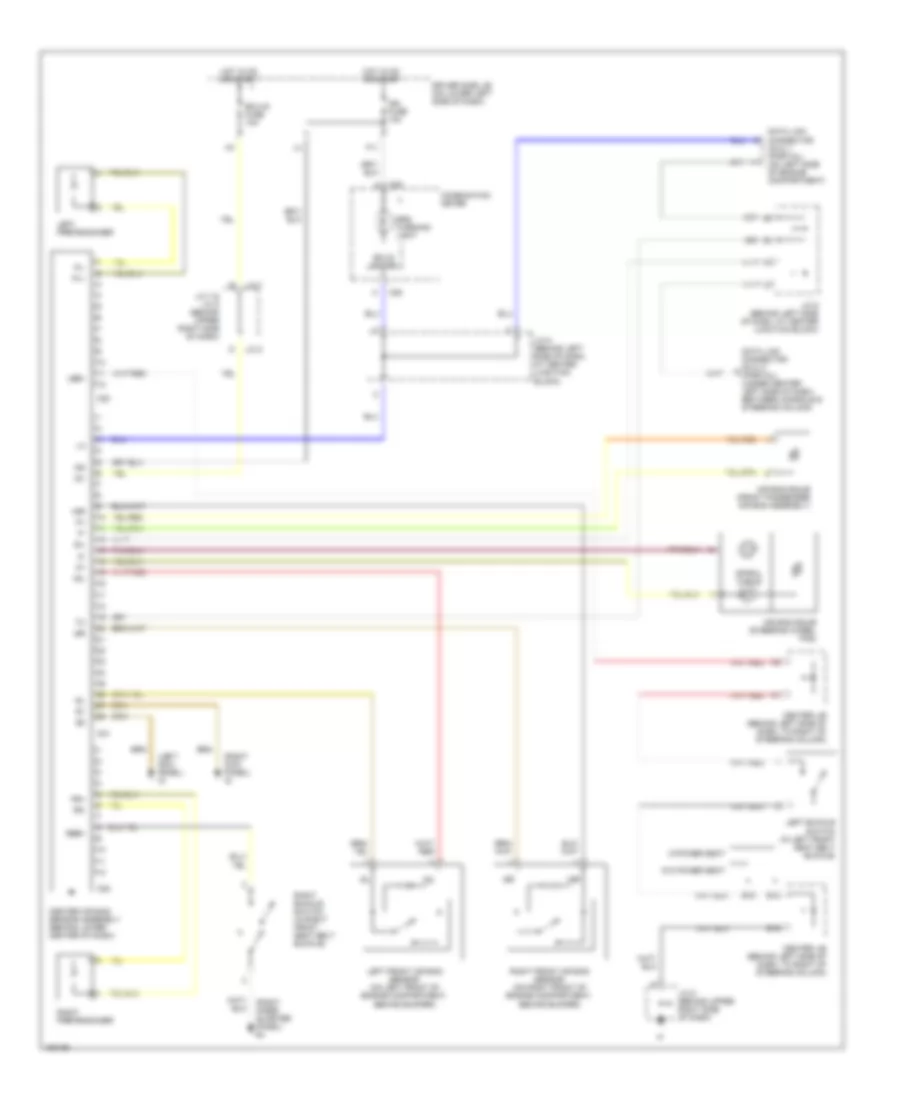 Supplemental Restraint Wiring Diagram for Toyota 4Runner Limited 2002