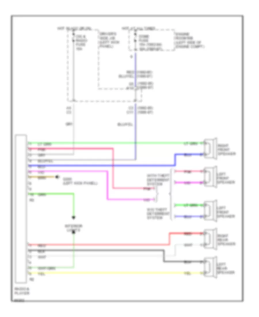 Radio Wiring Diagrams for Toyota Paseo 1992