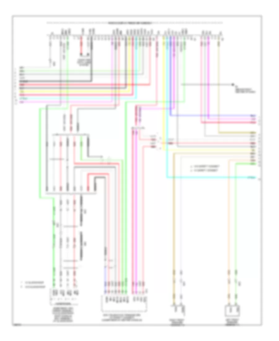 8-Speaker System Wiring Diagram (3 of 4) for Toyota Avalon Hybrid Limited 2014