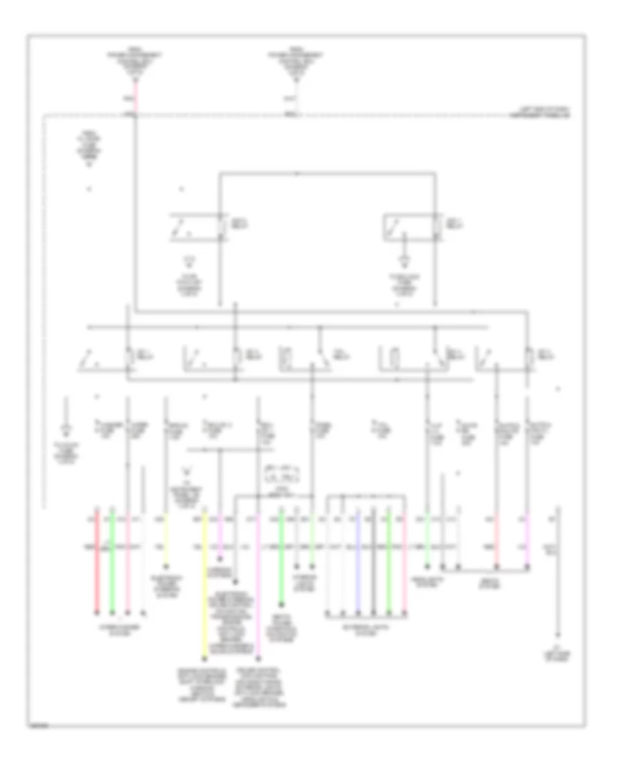 Power Distribution Wiring Diagram, Hybrid (5 of 5) for Toyota Avalon Hybrid Limited 2014
