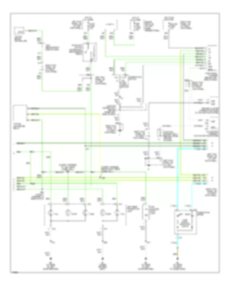 Exterior Lamps Wiring Diagram 2 of 2 for Toyota Land Cruiser 2003