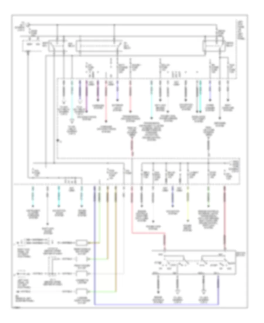 Power Distribution Wiring Diagram (2 of 3) for Toyota Land Cruiser 2003