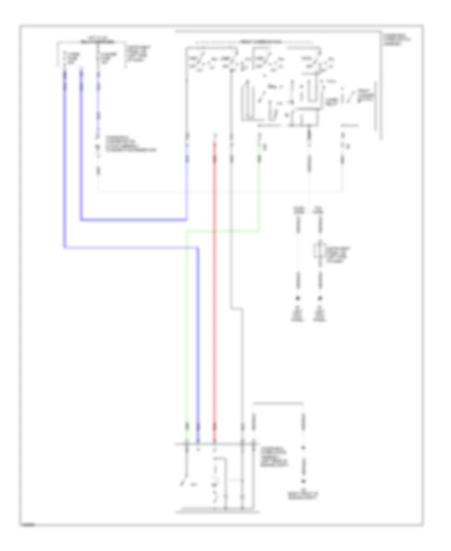 Wiper Washer Wiring Diagram for Toyota Corolla LE 2009