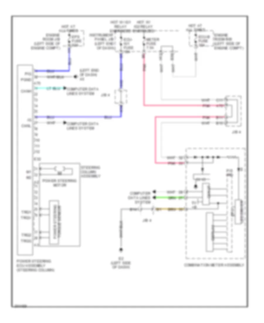 Electronic Power Steering Wiring Diagram TMC Made for Toyota Corolla LE 2009