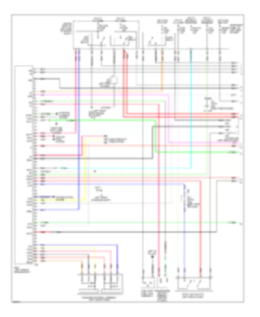 2.4L, Engine Performance Wiring Diagram (1 of 4) for Toyota Corolla LE 2009