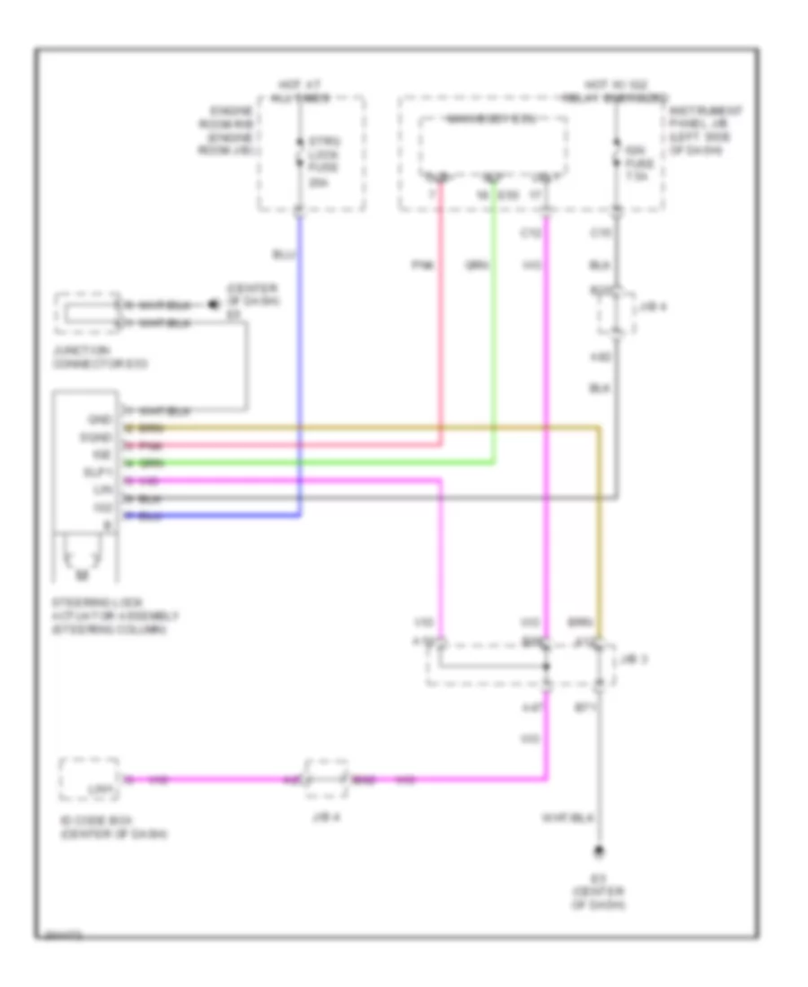 Steering Column Wiring Diagram TMC Made for Toyota Corolla LE 2009