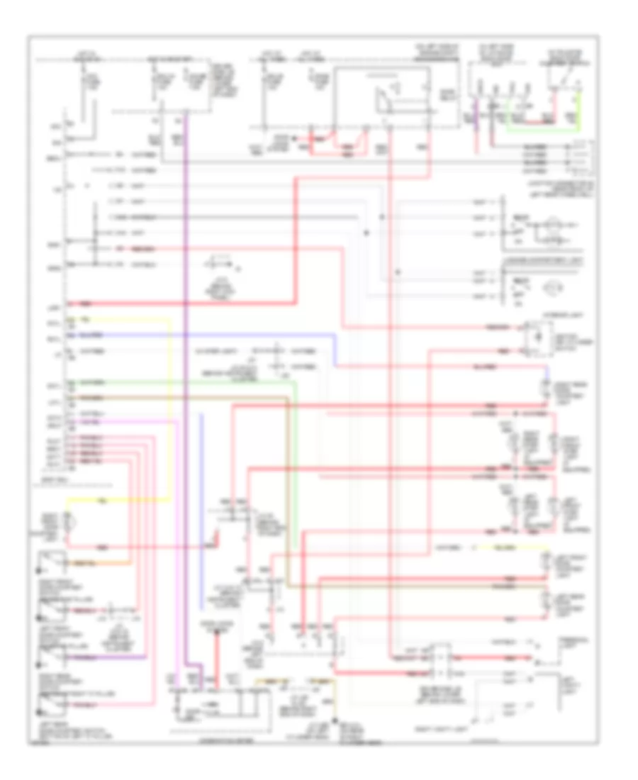 Courtesy Lamps Wiring Diagram with Rear Seat Entertainment for Toyota 4Runner Limited 2008