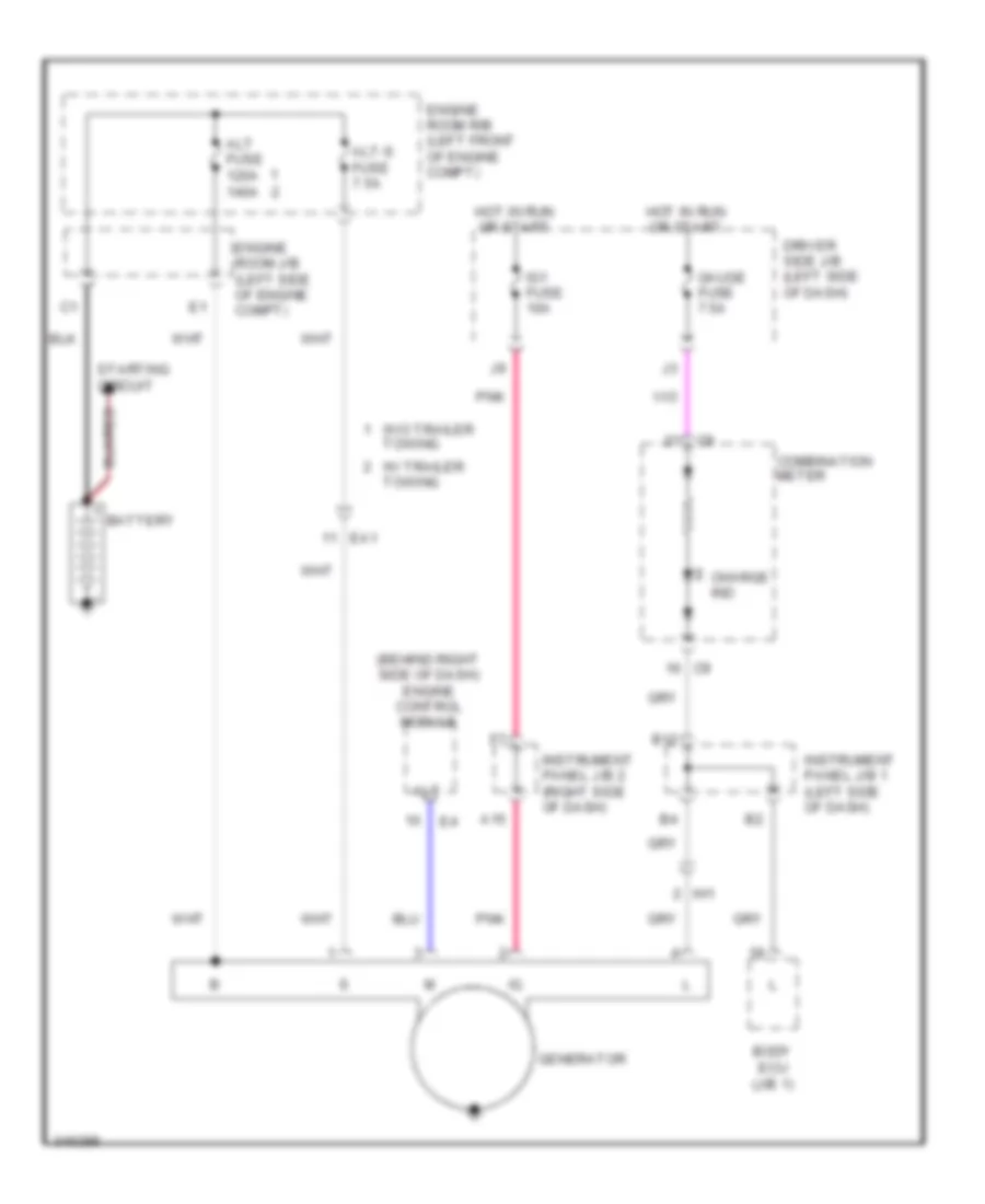 2 7L Charging Wiring Diagram for Toyota Tacoma X Runner 2011