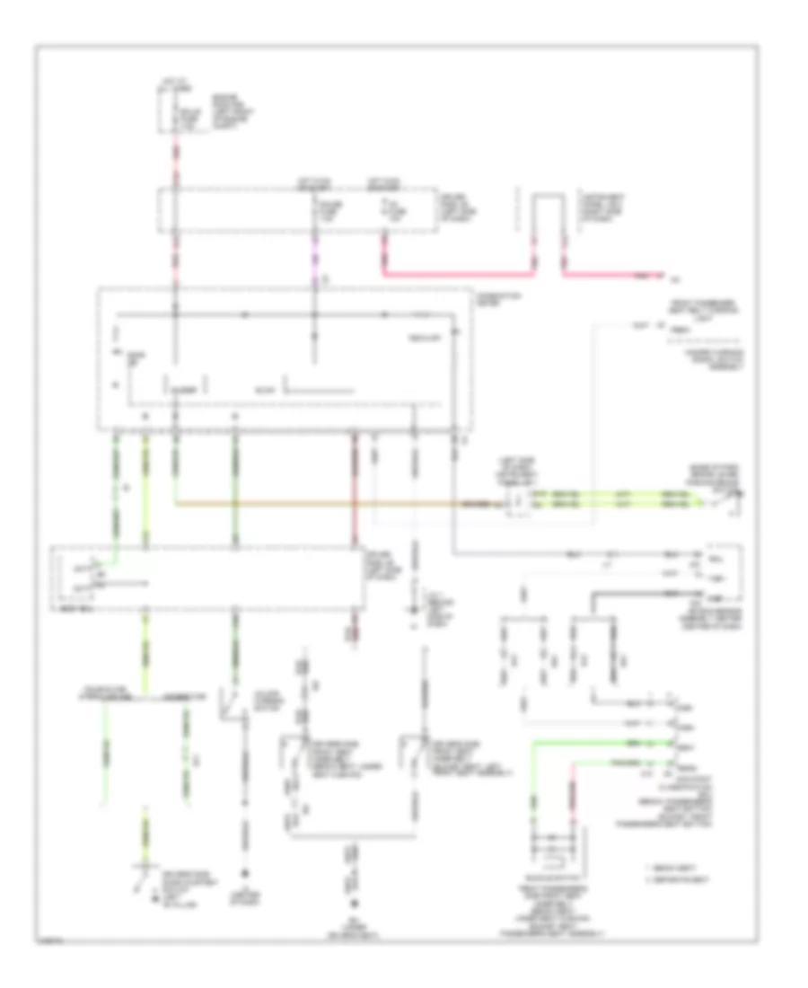 Key Reminder  Seat Belt Warning Wiring Diagram for Toyota Tacoma X Runner 2011