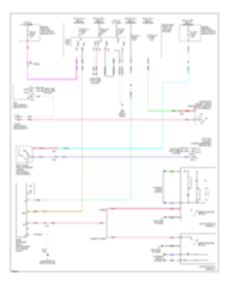 Rear Window Sun Shade Wiring Diagram for Toyota Avalon Hybrid XLE 2014